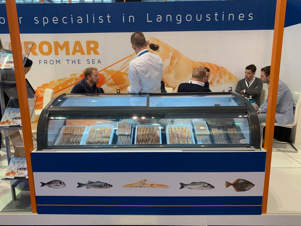 Seafood display at Conxemar 2019